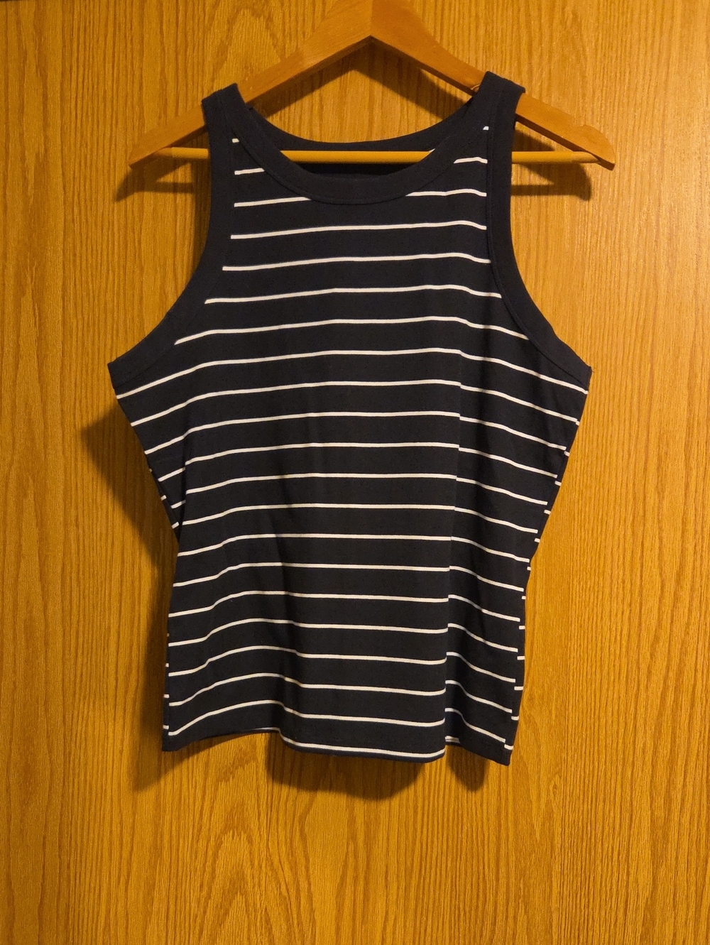 Striped Navy and White Tank Top - Women